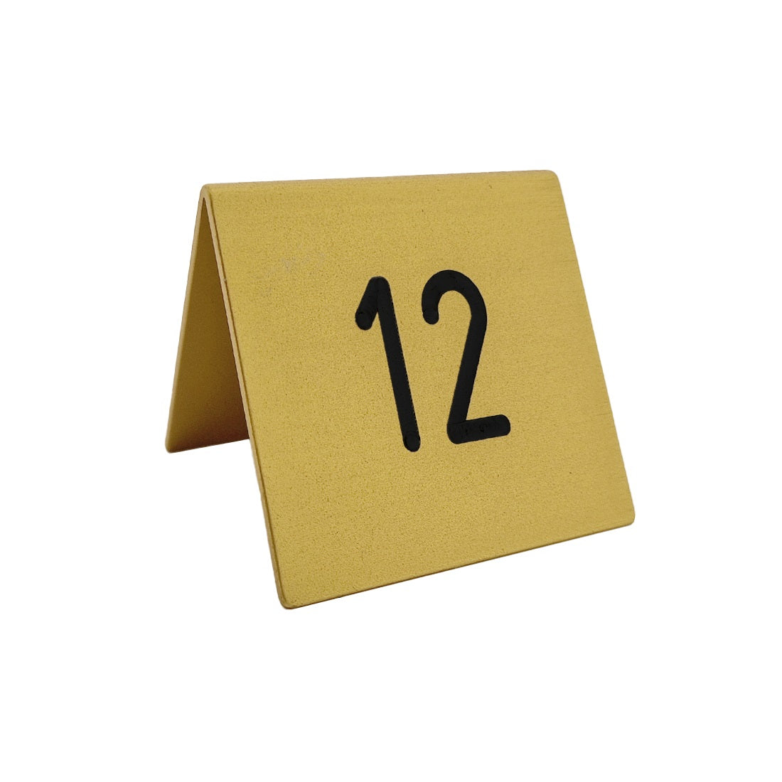 Gold A frame Table Number With Black Engraving