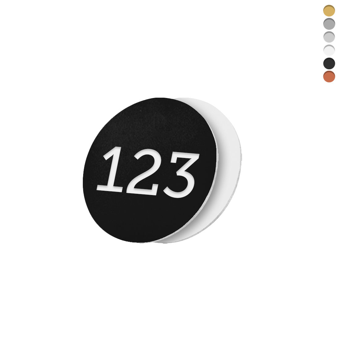 Bendable Custom Number Tags On Acrylic Laser Foil 0,2mm Thickness