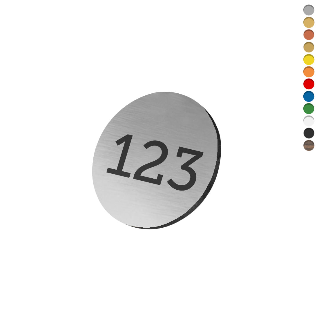 Acyrlic Number Tags Round
