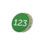 Round Acrylic Number Tags with Adhesive Tape