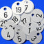 Round Anodised Coloured Aluminium Key Tags With CNC Number Engraving