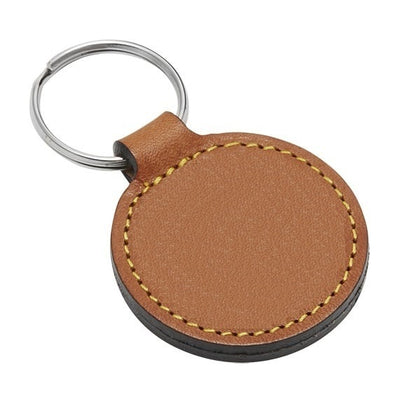 Round Leather or Artificial Leather Hotel Key Tags | 45mm | Without Engraving | No MOQ