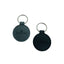 Round Leather or Artificial Leather Hotel Key Tags | 45mm | With Hot Stamped Engraving