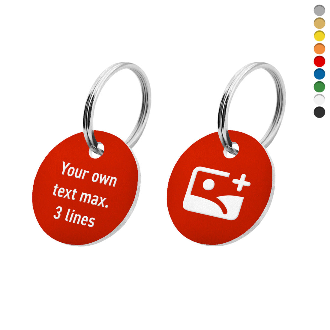Round Acrylic Key Tags With Custom Text & Logo Engraving