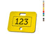 Security Number Tags With Slotted and Round Fixing Hole 