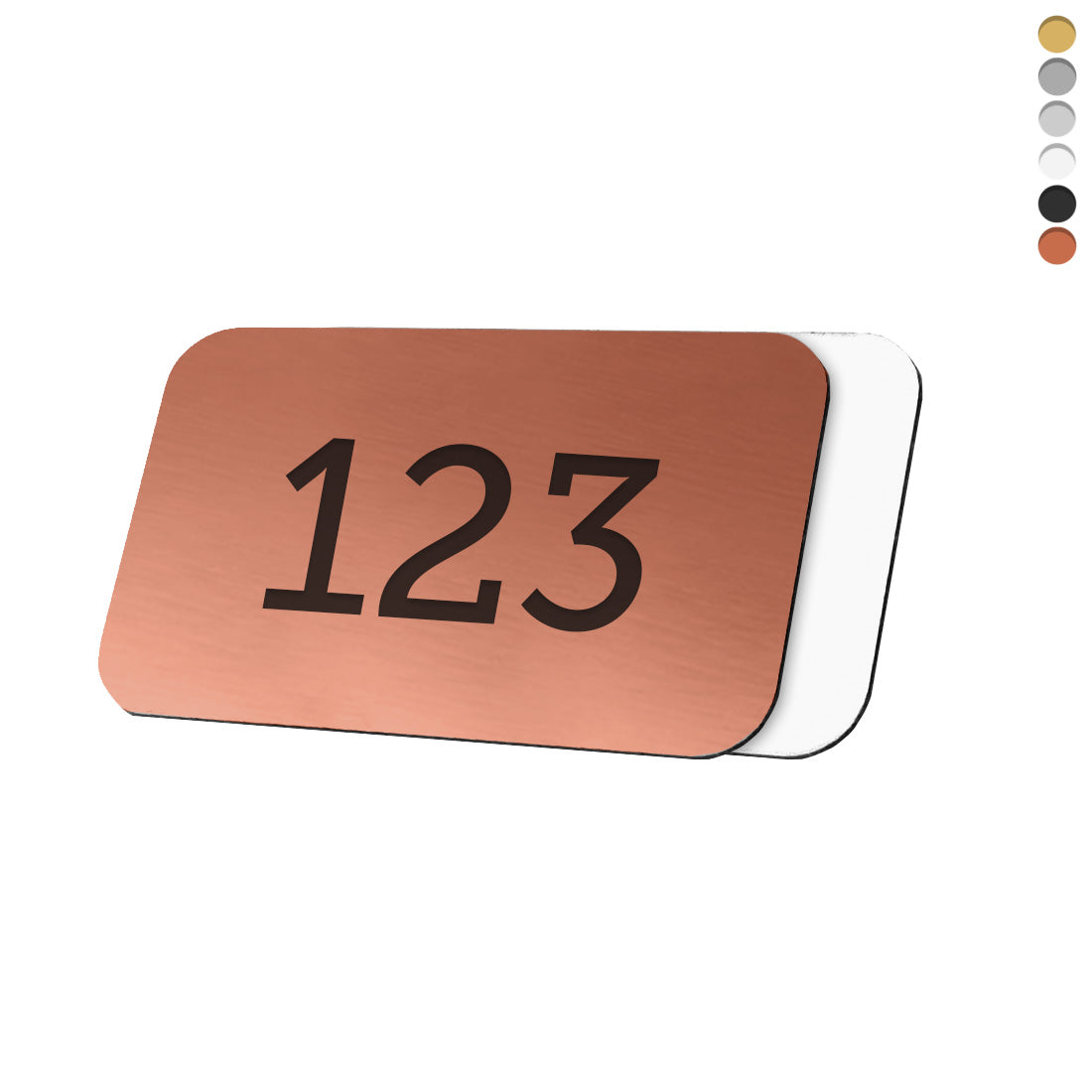 Rectangle Bendable Foil Number Tags With Adhesive Tape | CombiCraft ...