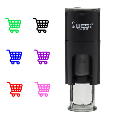 Shopping Trolley Stamp with available ink colours