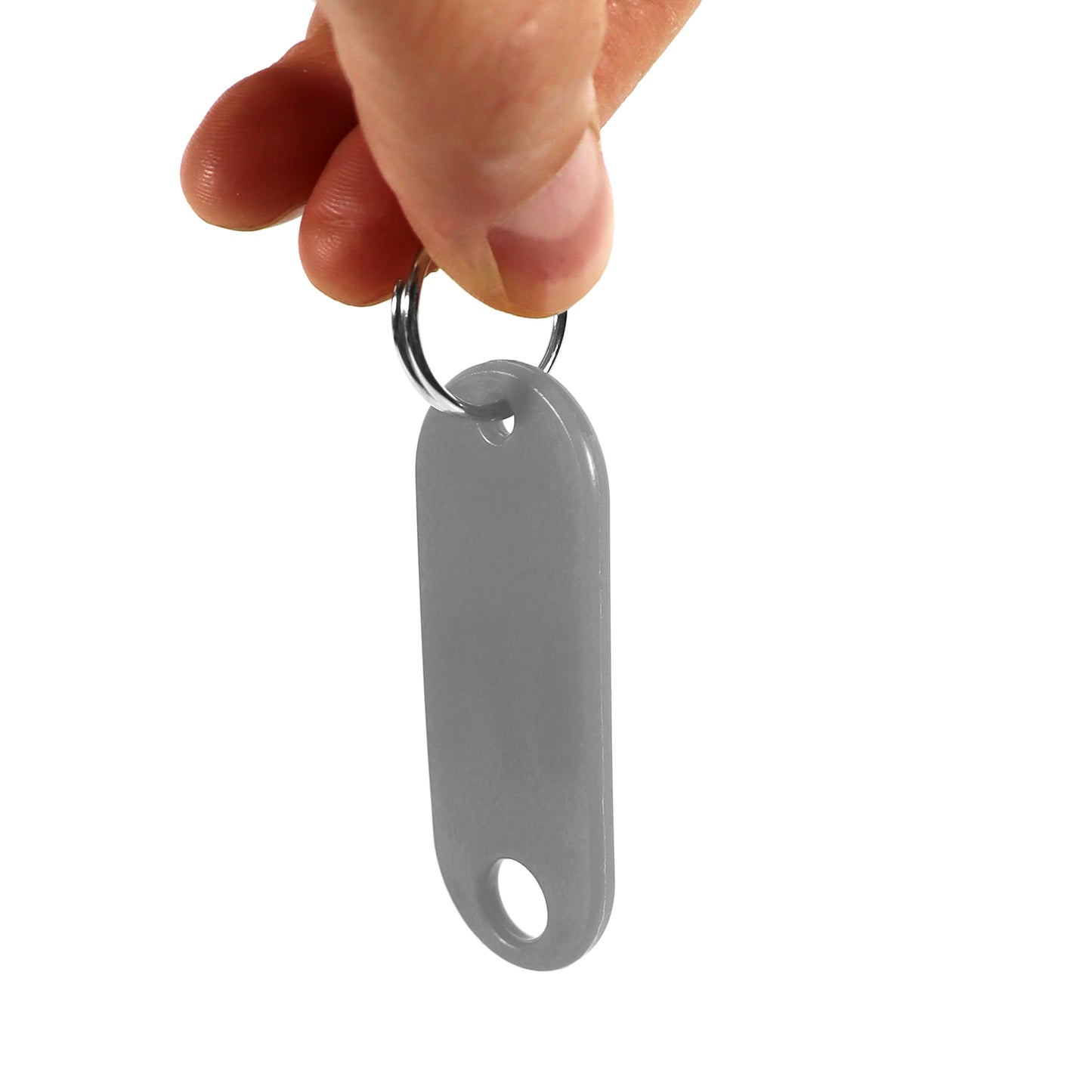 Label Window Key Tags Silver 55x22mm 100 Pack