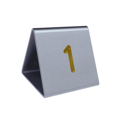 Table Numbers Aluminium