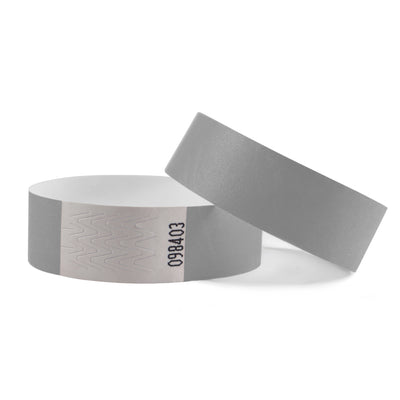 Tyvek Wristbands - Silver