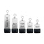 Silver Aluminium Hotel Key Tag 'Amerique' With Black Rubber Cap And Custom Engraving