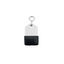Silver Aluminium Rectangle Hotel Key Tag With Rubber Cap 50mm