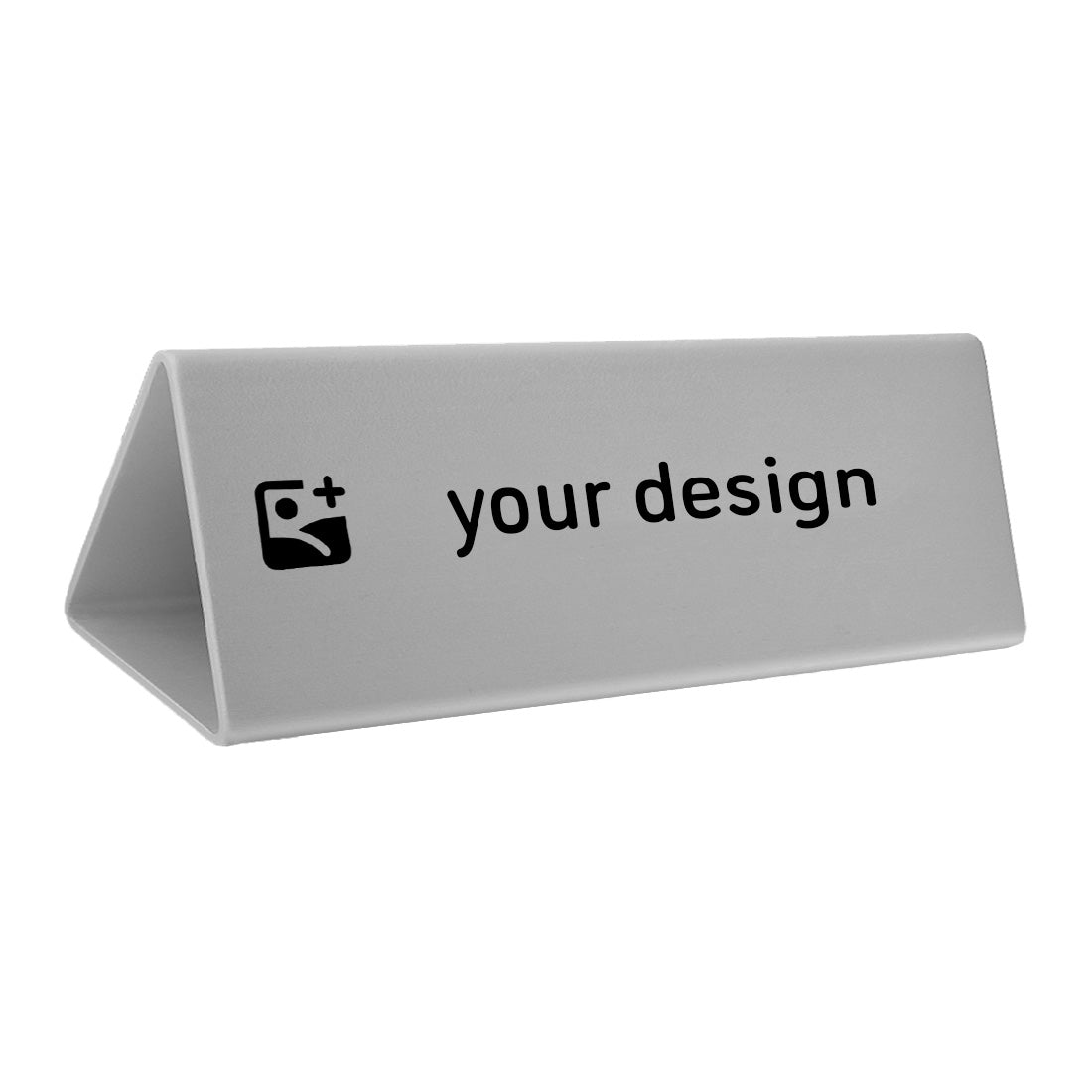 Large Silver Aluminium Table Signs | Custom Engraved | CombiCraft ...