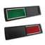 Two-colour status indicator sliding sign: Green means 'Yes' or 'OK,' Red means 'No' or 'Error.' Image Shows The Black Frame Variant.