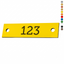 Slim Rectangle Acrylic Number Labels With Two Drill Holes Left Right