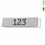 Slim Rectangle Bendable Foil Number Tags With Adhesive Tape