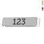 Slim Rectangle Bendable Foil Number Tags With Adhesive Tape