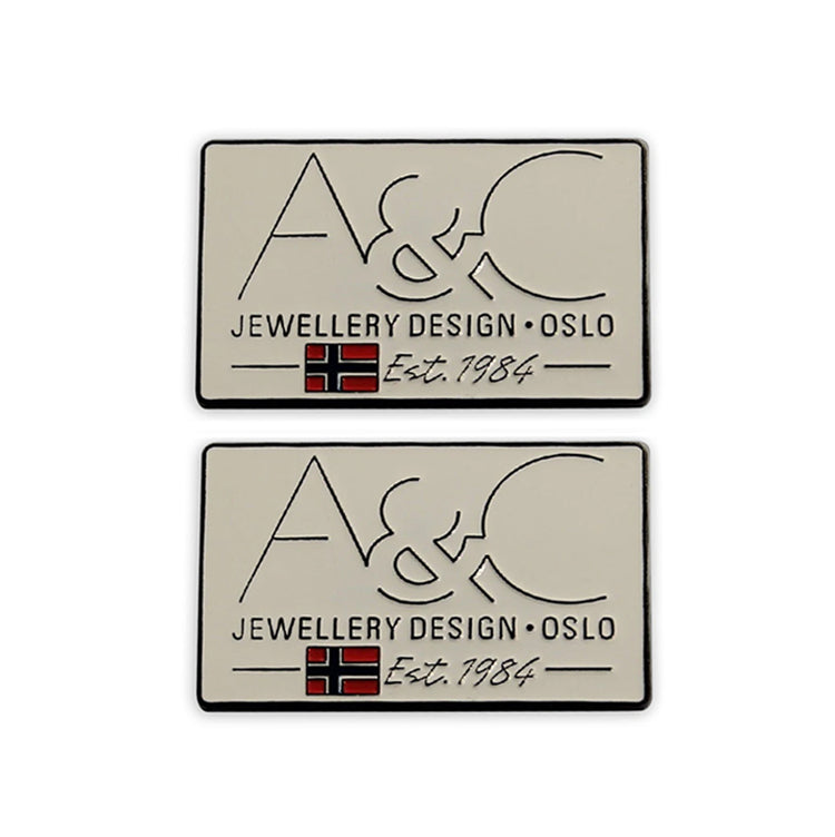 Embossed Enamel Metal Logo Tags | Branded Product Labels | CombiCraft ...