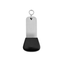 Small Rectangle Silver Aluminium Hotel Key Tags With Black Rubber Protection Cap and Silver S-hook Fastener 95x30mm