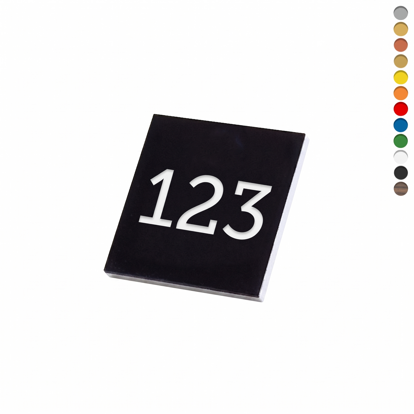 Square Acrylic Number Tags