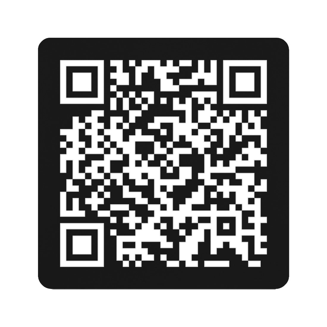 Acrylic QR-Code Table Menu Disc- OR Table Sign Plaque Black and White 