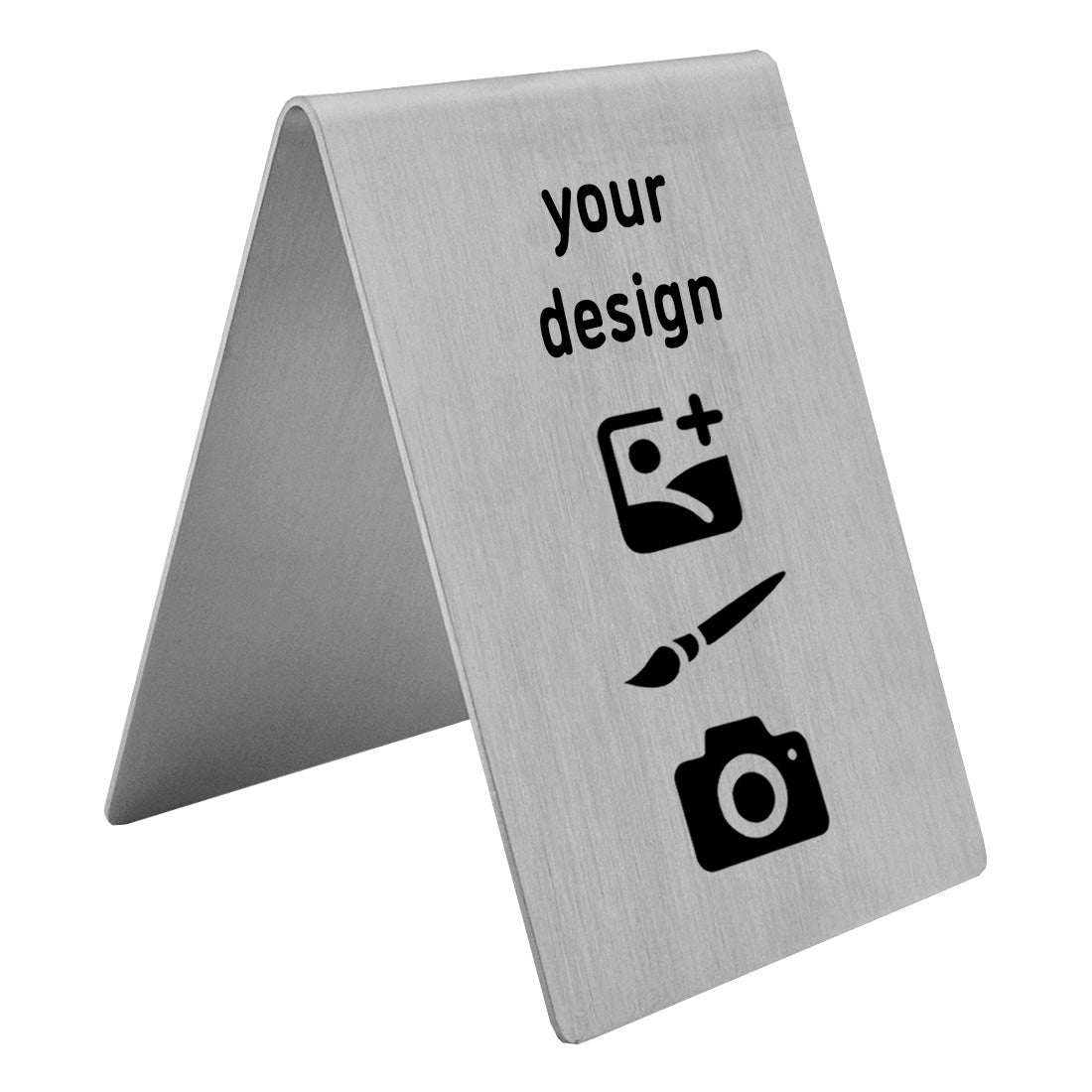 Custom Stainless Steel Table Signs | Ideal for Desks, Restaurants ...