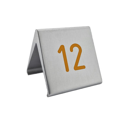 Orange Table Signs Numbers