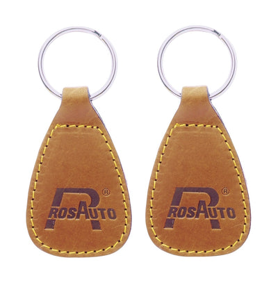 Teardrop Leather or Artificial Leather Hotel Key Tags | 85x40mm | With Hot Stamped Engraving