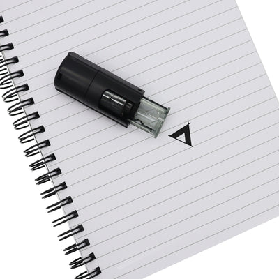Tent Stamp on Notepad