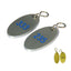 Thick Oval Aluminium Hotel Key Tags With S-hook Fastener and Custom Engraving