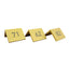 Three Gold Aluminium Table Number Signs 50x40mm 