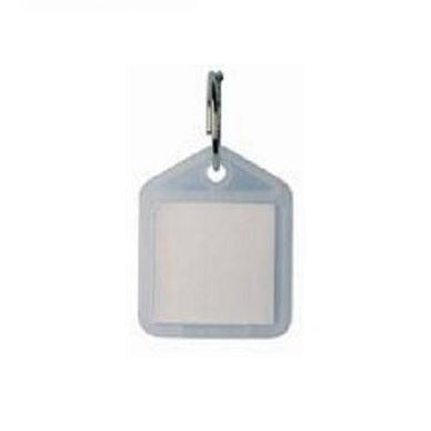 Heavy Duty Label Window Key Tags Transparent 38x22mm 100 Pack