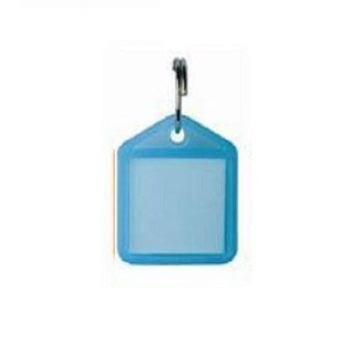 Heavy Duty Label Window Key Tags Turquoise 38x22mm 100 Pack