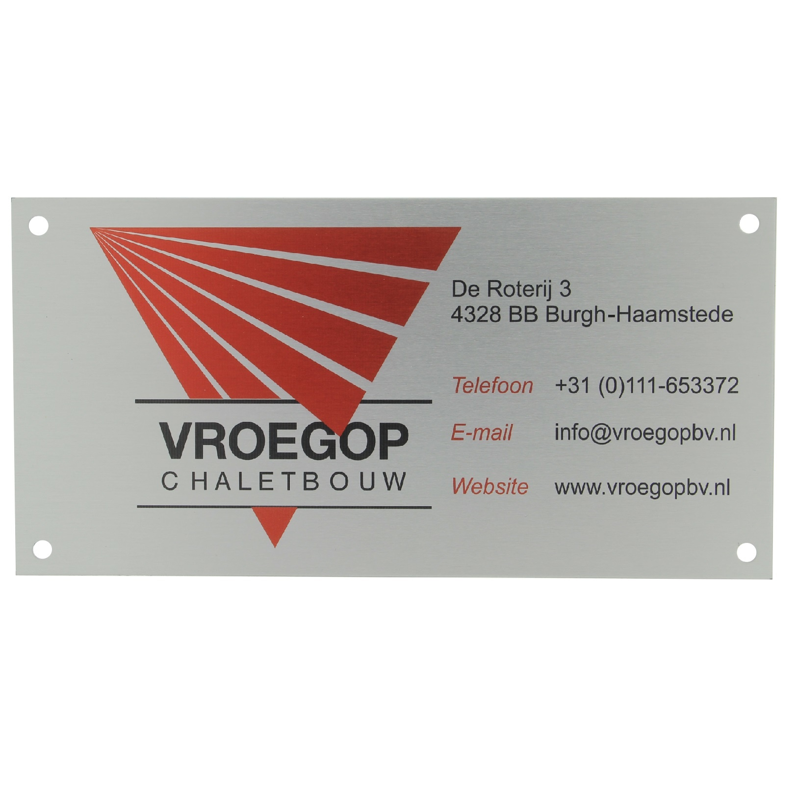 Industrial Metal Name Plates