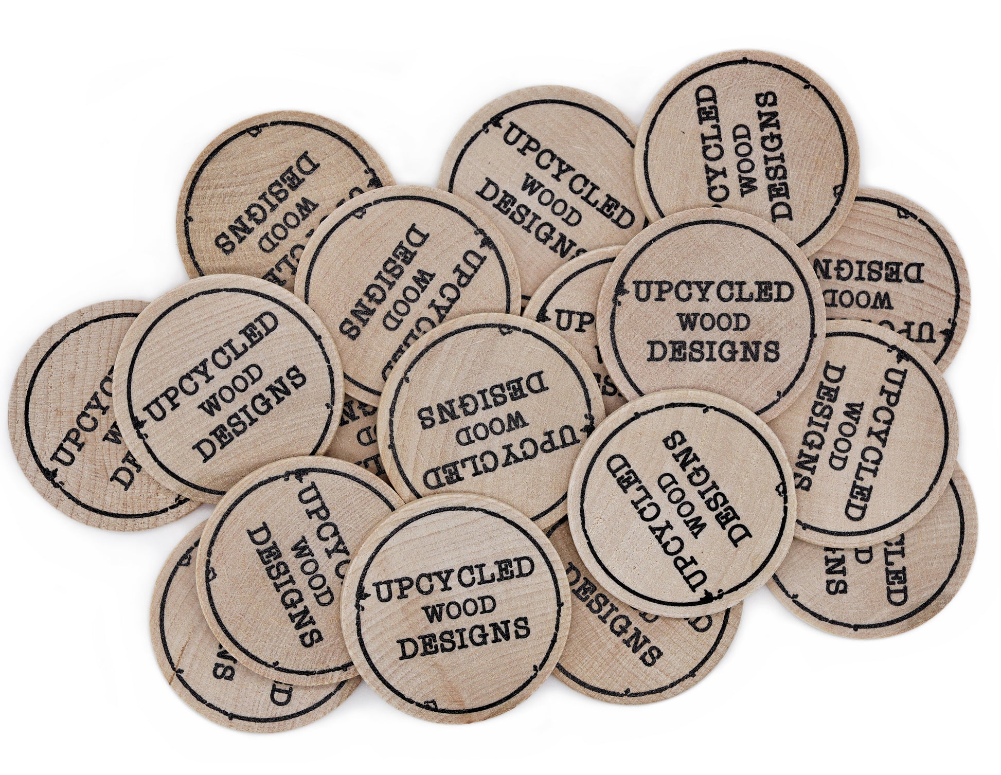 custom printed wooden coins