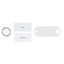 Label Window Key Tags White 55x22mm 100 Pack