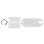 Label Window Key Tags White 55x22mm 100 Pack