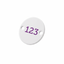 White Silver Aluminium Number or Logo Tags with Two Fixing Holes Left and Right and Colour Engraving.