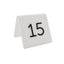 White Table Number Signs Square - Plexiglass