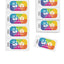 White Custom Printed Tickets With Sequential Numbering On Perforated Paper Stirps