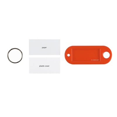 Label Window Key Tags Colour Mix 55x22mm 50 Pack