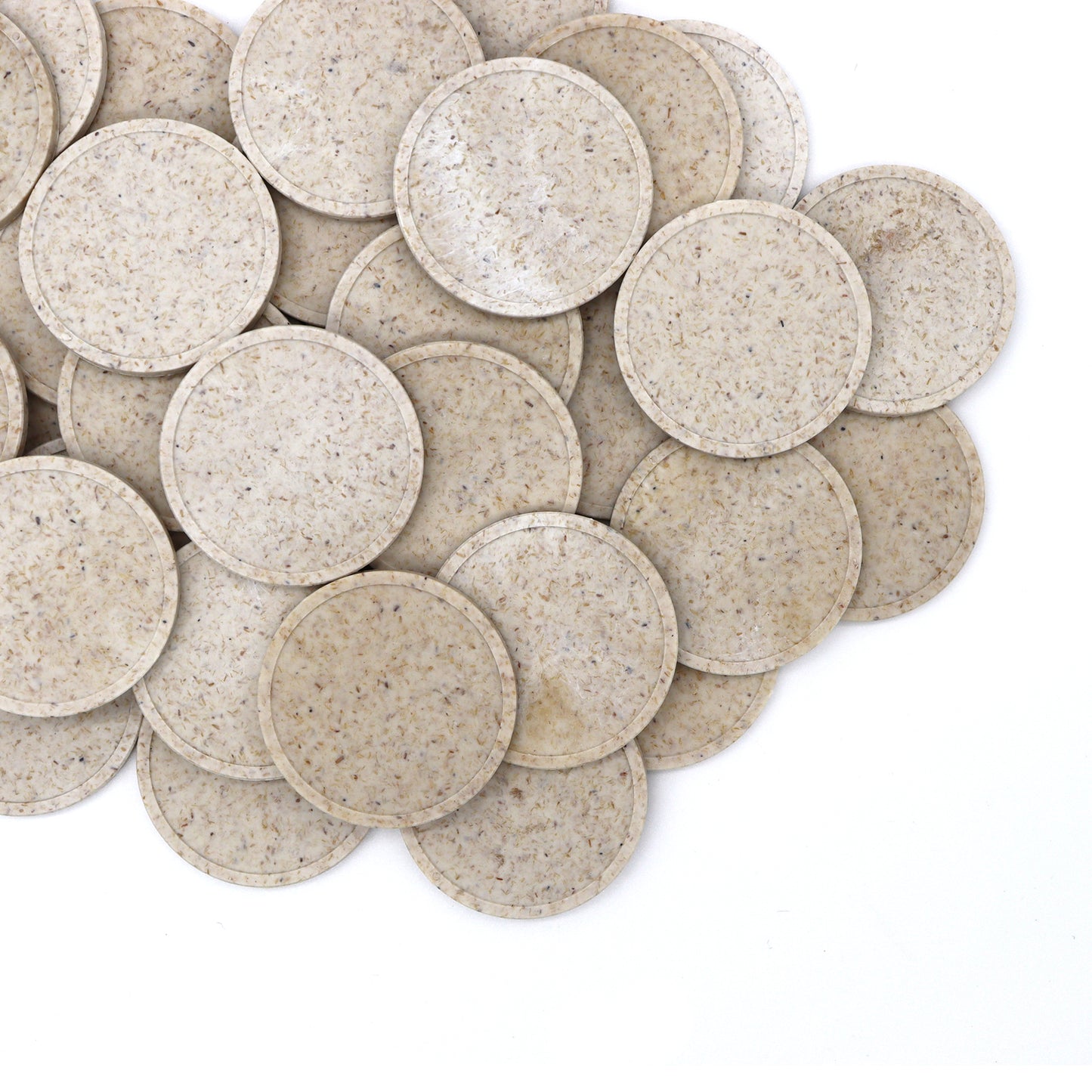 Round Wood Fiber Eco-Tokens 29mm