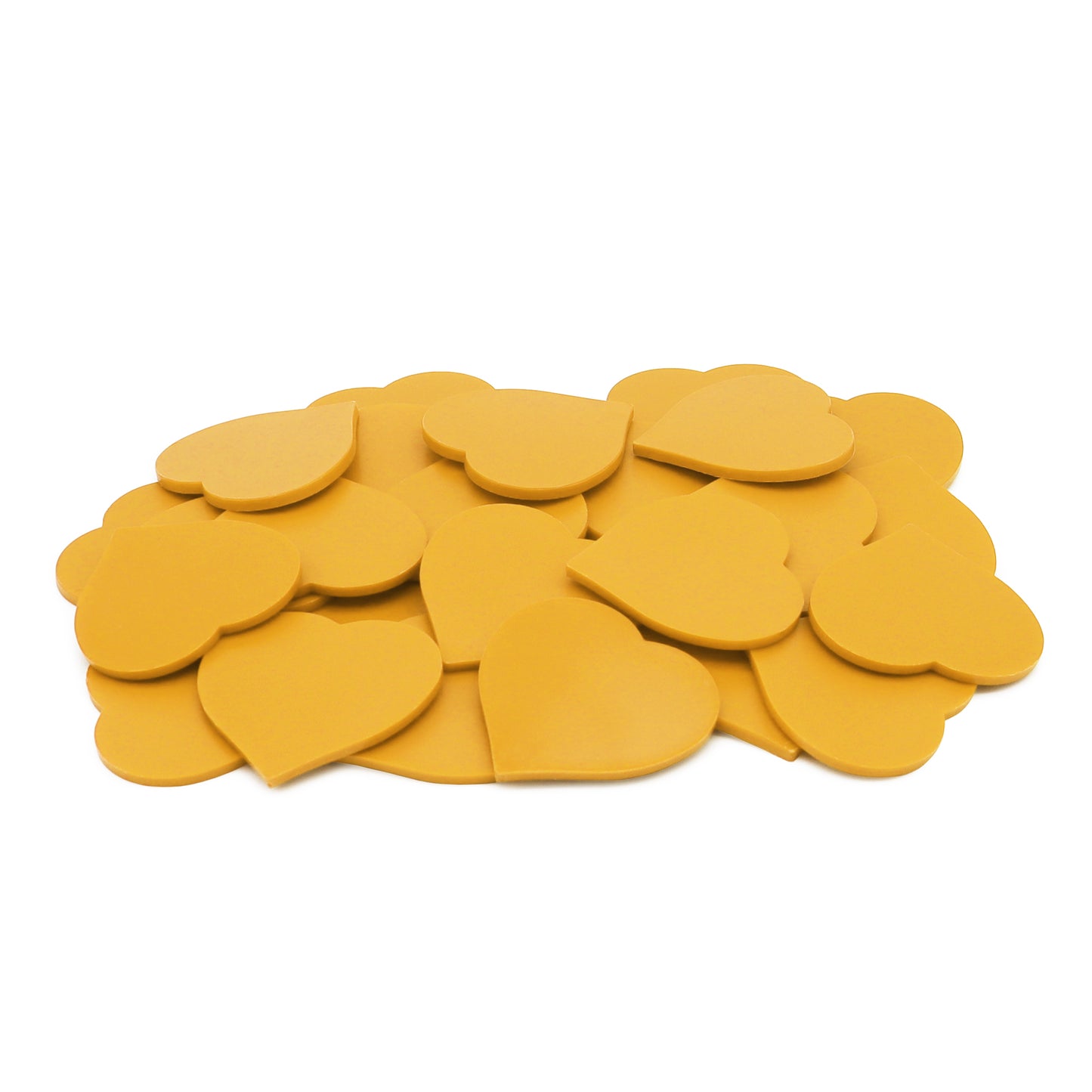 Heart Shaped Plastic Tokens 40mm