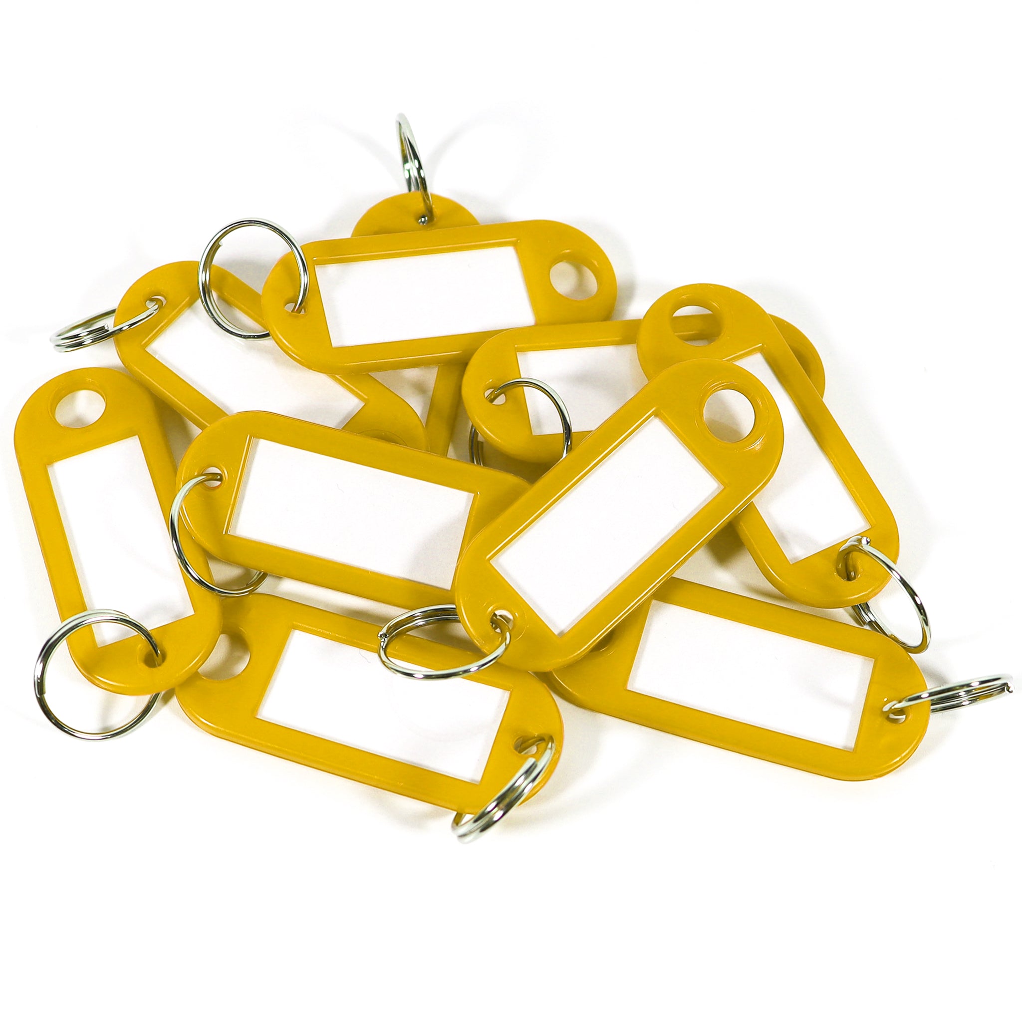 Label Window Key Tags Yellow | Paper Insert Plastic Key Tags ...