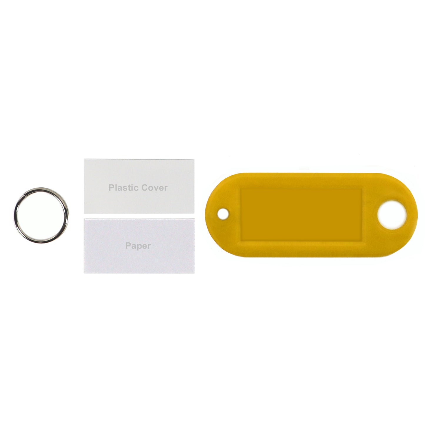 Label Window Key Tags Yellow 55x22mm 100 Pack