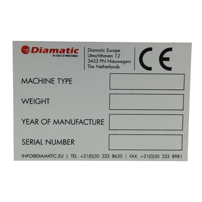 Industrial Compliance Plates Serial Number Plates