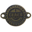 Oval/Rectangle Embossed Bronze Logo Tags