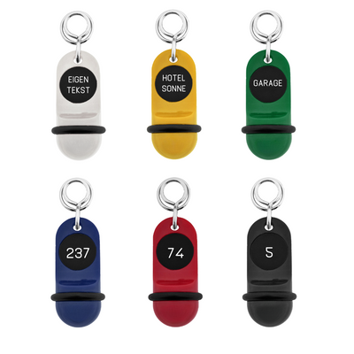 Oval Nylon Classic Mini Classic Hotel Key Tags With Custom Engraving