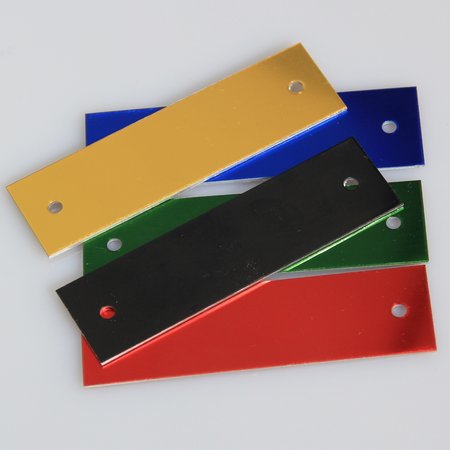 Coloured aluminium labels