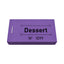 Paper Dessert Vouchers / Tokens Purple Tickets With Black Printing 50 Pack Booklet.